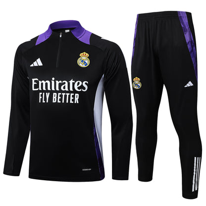 Suéter e calça adulto com zíper médio Real Madrid 2024/25 815