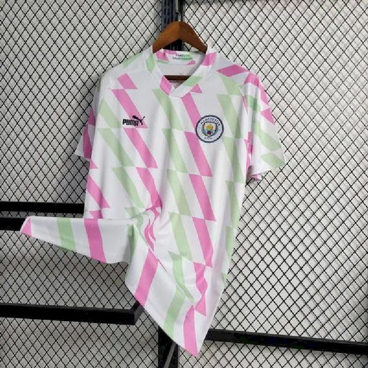 Camisa branca de treino pré-jogo do Manchester City 2023/24