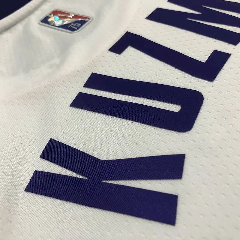 Men’s Kyle Kuzma White Team Jersey – 75th Anniversary Edition