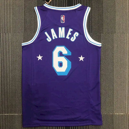 Men’s LeBron James Purple Team Jersey – 75th Anniversary City Edition