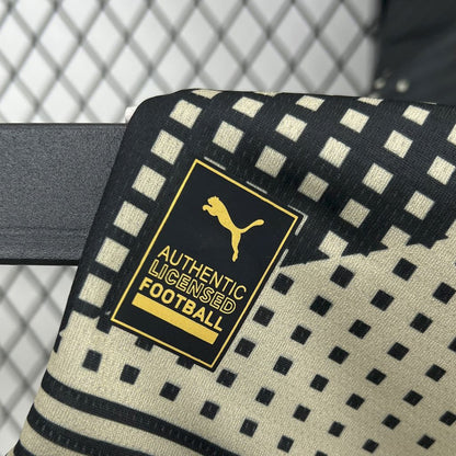 Camisa Manchester City 2025/26 preta e amarela versão conceitual