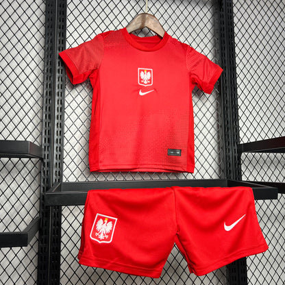 Kit reserva infantil Polônia Euro 2024/25