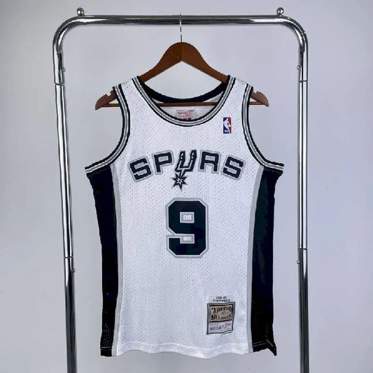 Men’s M&N 2002/03 Tony Parker White Retro Jersey
