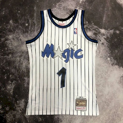 Camisa masculina M&amp;N 1994 Anfernee Hardaway branca retrô
