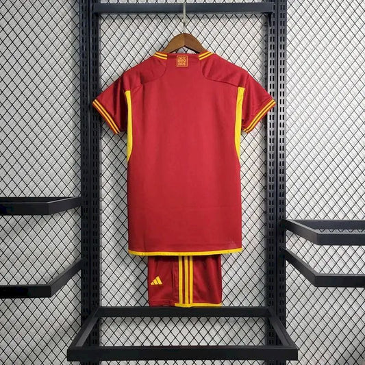 As Roma 2023/24 Home Kids Kit