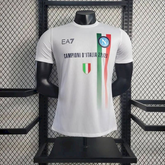 Napoli 2023/24 Champion Edition Jersey Player Version White 3