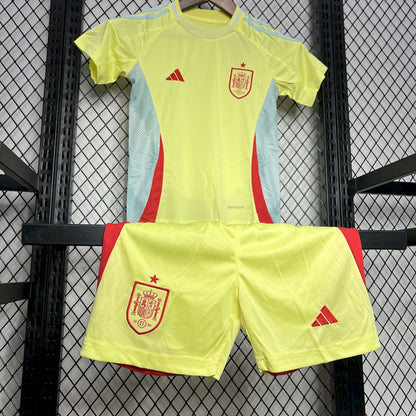 Camisa reserva infantil Espanha 2024/25 Euro
