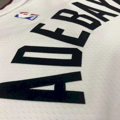 Camisa Bam Adebayo Branca Masculina 2020-21 Swingman Versão Jogador – Edição Associação