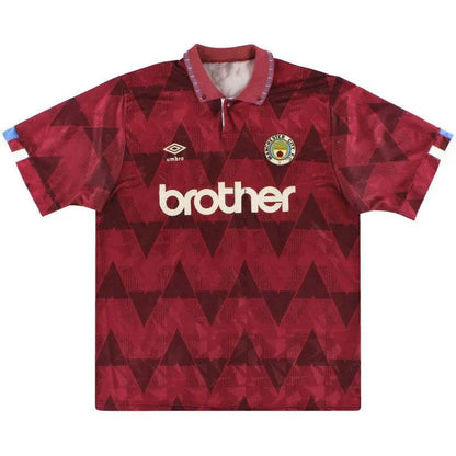 Camisa retrô reserva do Manchester City 1990/1992