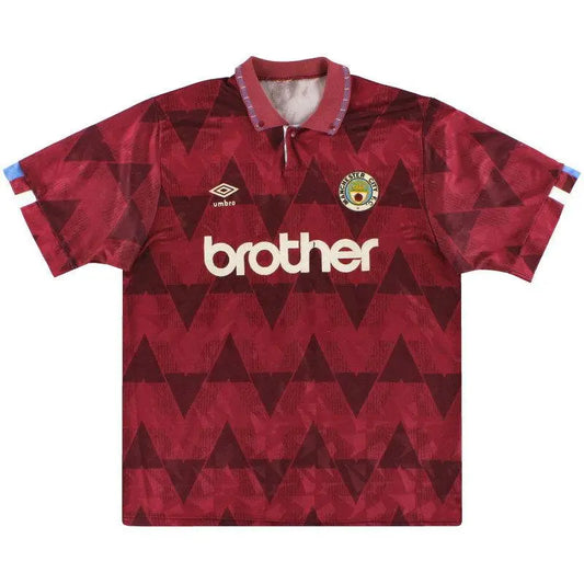 Camisa retrô reserva do Manchester City 1990/1992