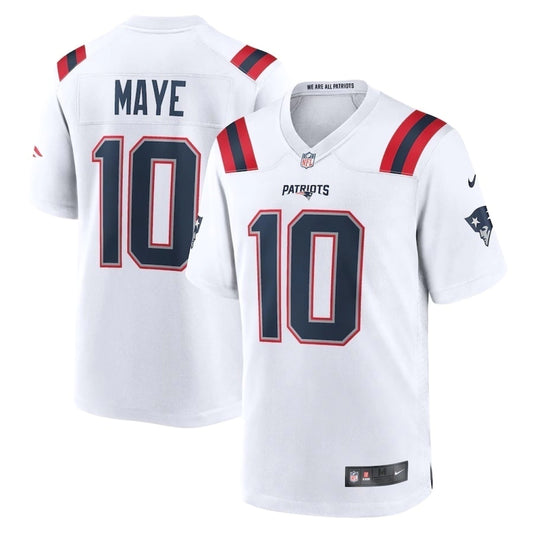 Jersey NFL New England Patriots Drake Maye 10