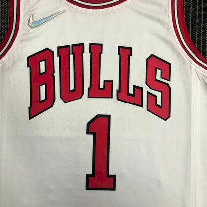 Camisa Derrick Rose Branca Masculina – Edição de 75º Aniversário