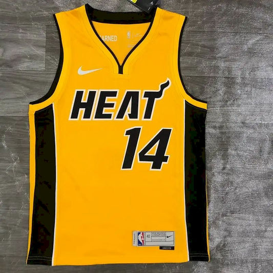 Camisa Masculina Bam Adebayo Gold 2020-21 Swingman Versão Jogador – Edição Ganha
