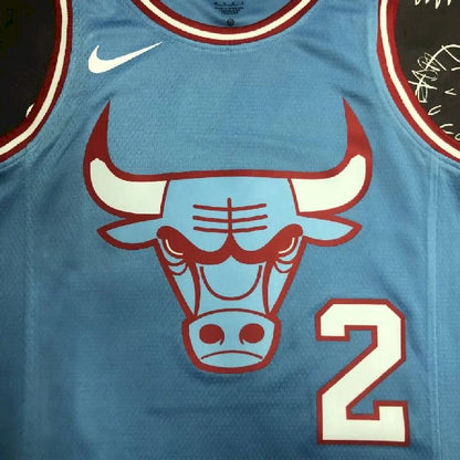 Camisa azul masculina da equipe Lonzo Ball