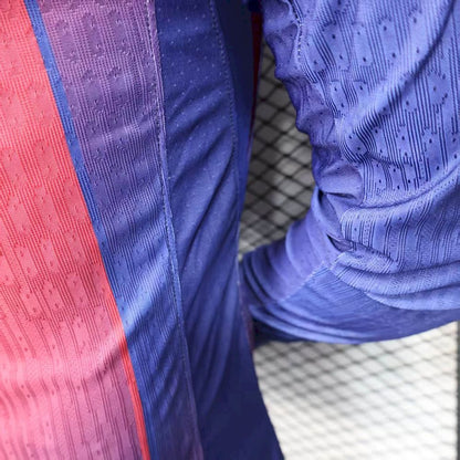 Barcelona 2025/26 Home Long Sleeves Jersey Player Version