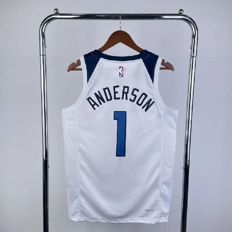 Camisa Kyle Anderson Branca da Equipe Principal Masculina 2023