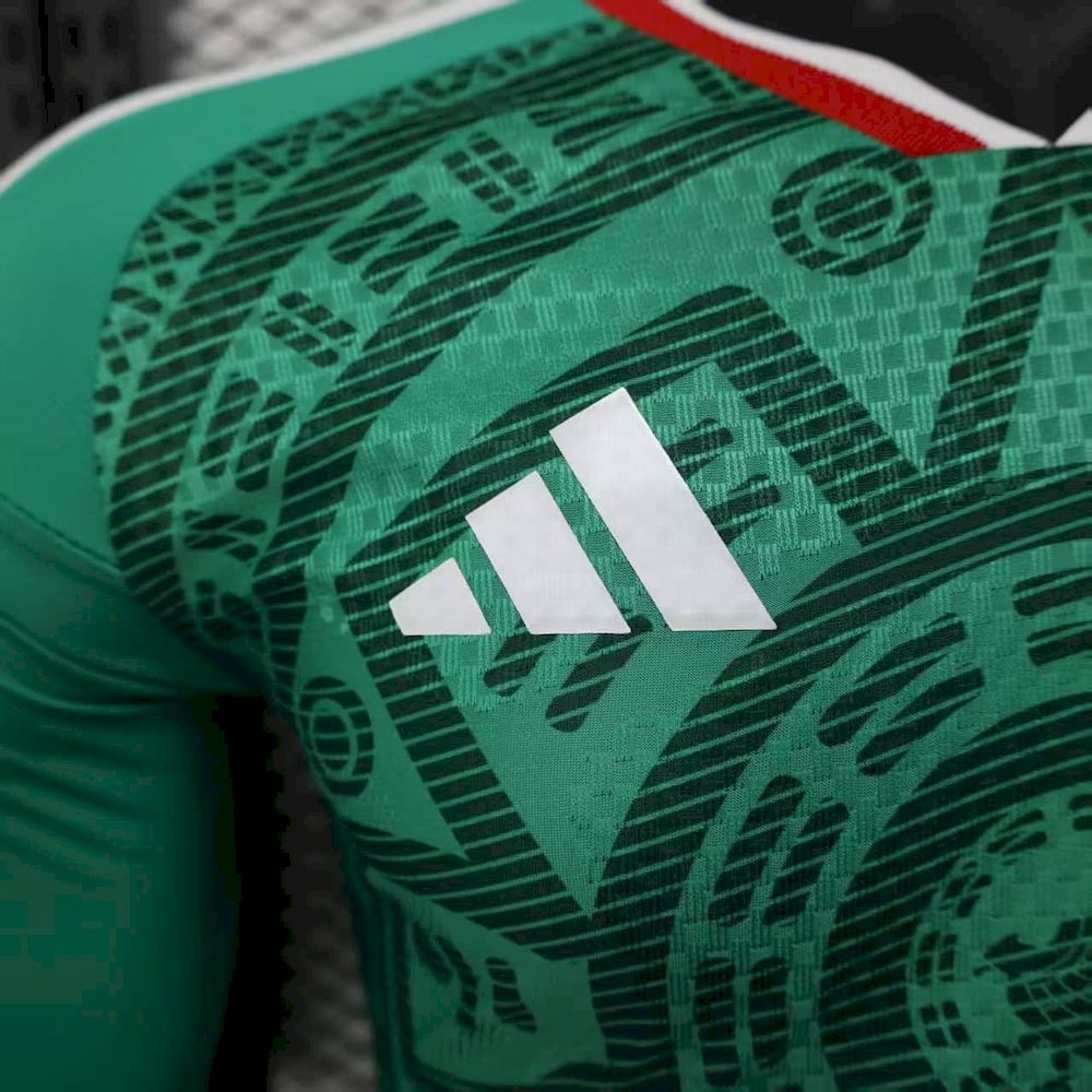 Men's Mexico 2026 World Cup Home Long Sleeve Jersey Player Version