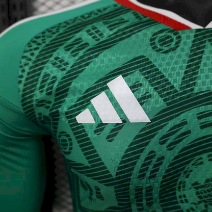 Men's Mexico 2026 World Cup Home Long Sleeve Jersey Player Version
