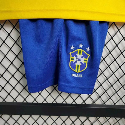 Camisa e shorts retrô infantil Brasil 1994