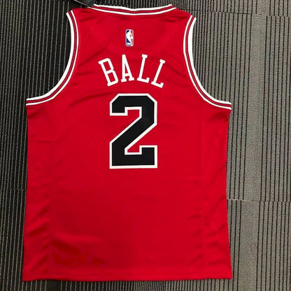 Camisa masculina vermelha Swingman da Lonzo Ball – Edição Icon
