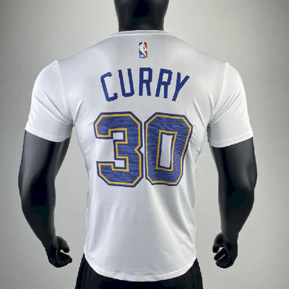 Camiseta masculina Stephen Curry branca da equipe