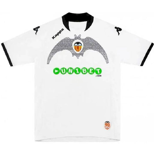 Camisa retrô do Valencia CF 2009/10, comemorativa dos 90 anos da equipe titular