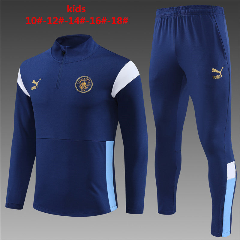 Suéter e calça infantil Manchester City 2023/24 com zíper 14001