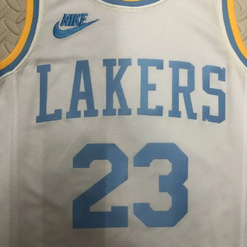 Men’s LeBron James White Retro Team Jersey