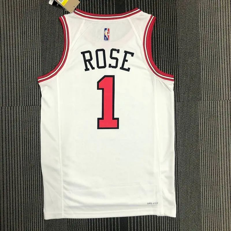 Camisa Derrick Rose Branca Masculina – Edição de 75º Aniversário