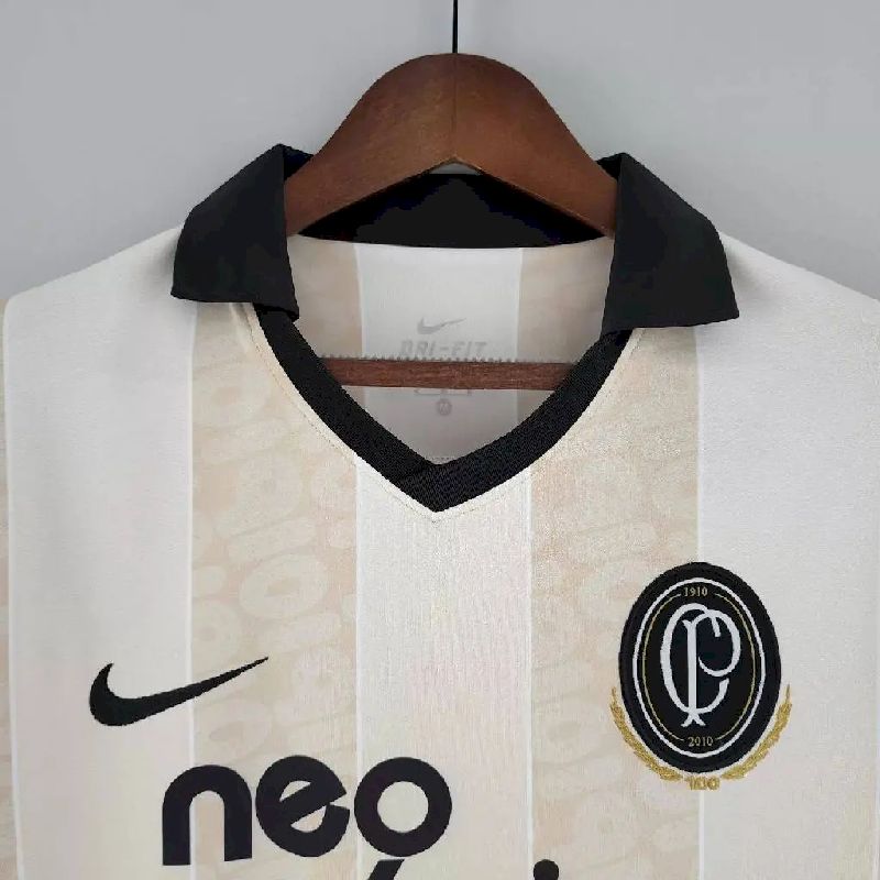 Camisa retrô do Corinthians aniversário de 2010