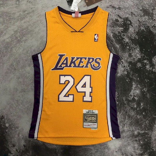 Men’s M&N 08/09 Kobe Bryant Yellow Retro Jersey