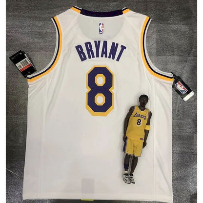 Camisa Kobe Bryant 8 branca masculina versão jogador