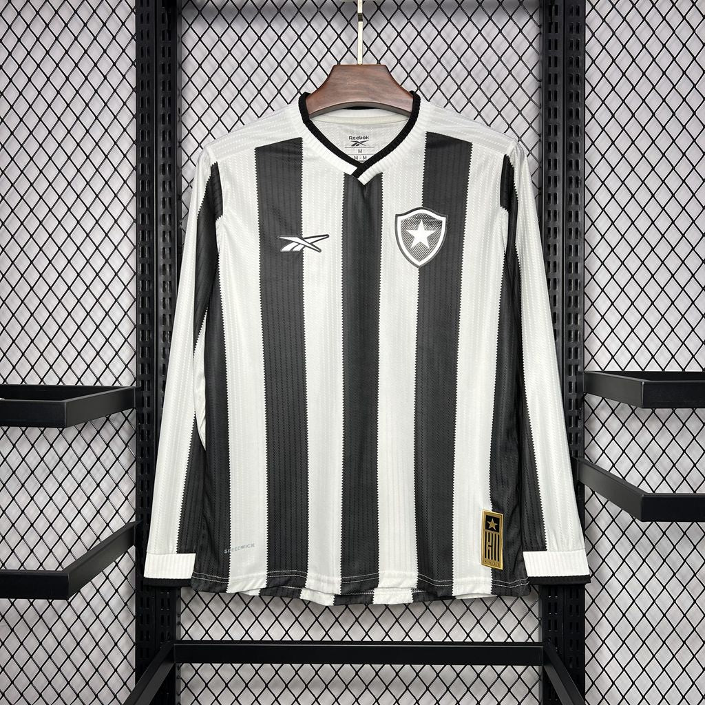 Men's Botafogo 2024/25 Home Long Sleeve Jersey