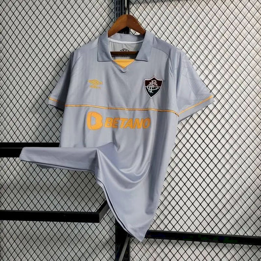 Camisa Treino Pré-Jogo do Fluminense 2023/24 Cinza