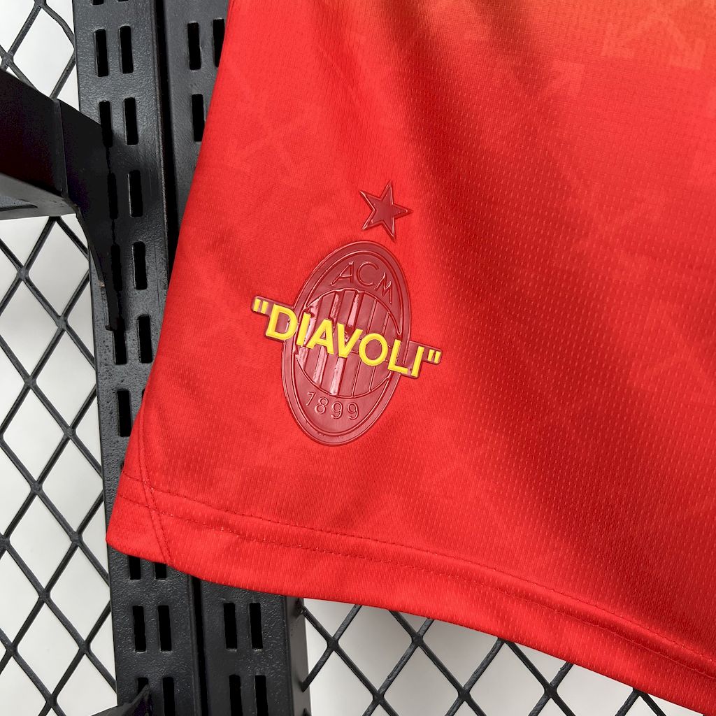 AC Milan 2025/26 Co-Branded Edition Red Green Shorts