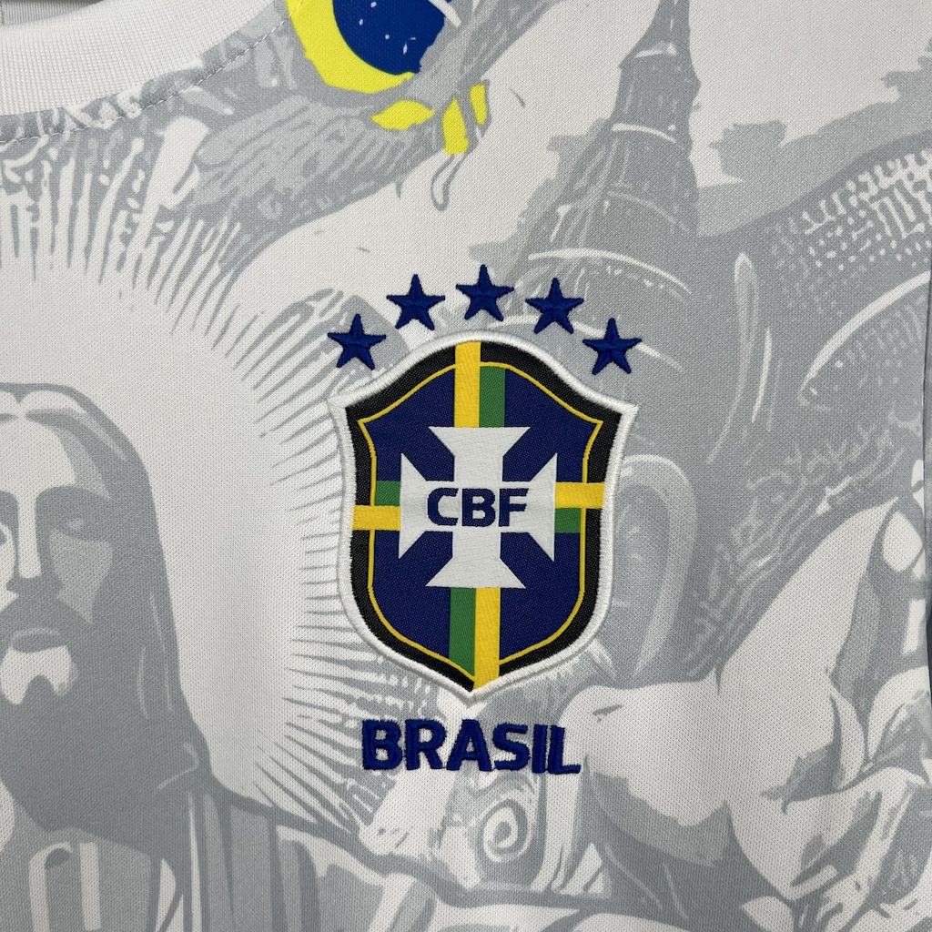 Brazil 2024/25 Special Edition White Jersey