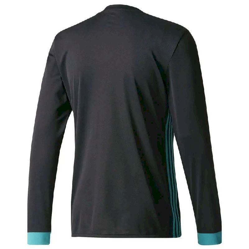 Camisa retrô de mangas compridas reserva do Real Madrid 2017/18