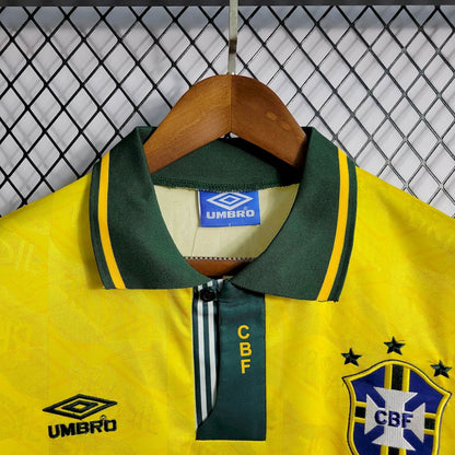 Camisa retrô titular do Brasil 1991/93