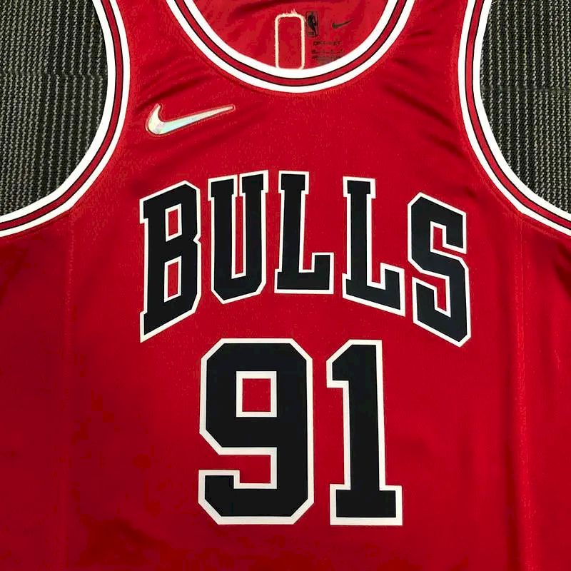 Camisa vermelha masculina Dennis Rodman Team – Edição de 75º aniversário