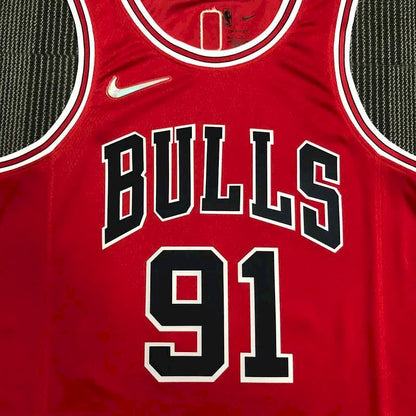 Camisa vermelha masculina Dennis Rodman Team – Edição de 75º aniversário