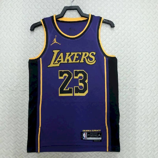 Men’s LeBron James Purple Team Jersey – Statement Edition