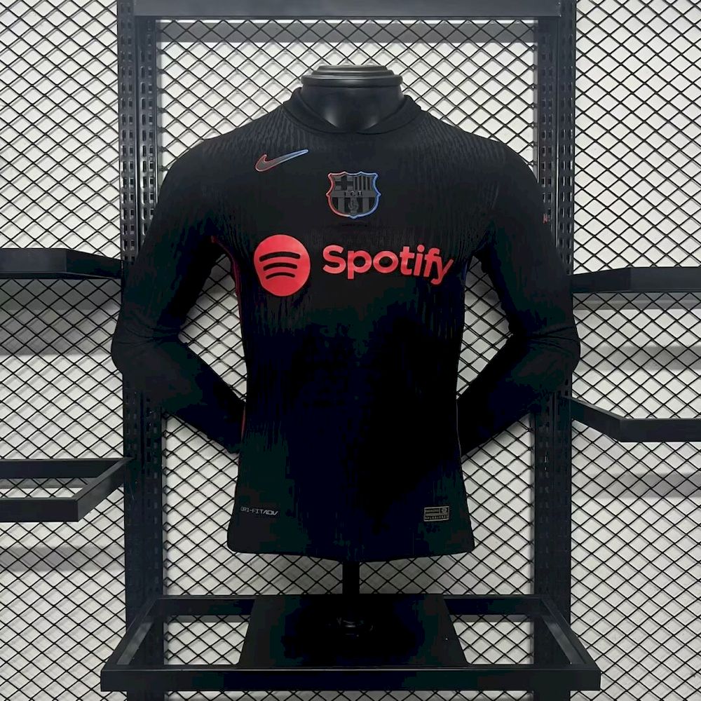 Camisa Barcelona II 2024/25 de manga comprida, versão jogador