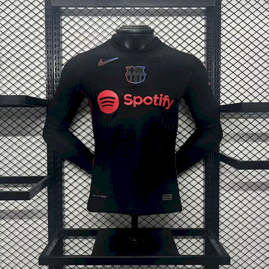 Camisa Barcelona II 2024/25 de manga comprida, versão jogador
