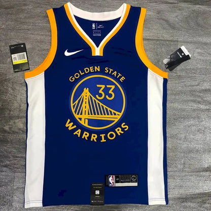 Camisa James Wiseman azul masculina versão jogador