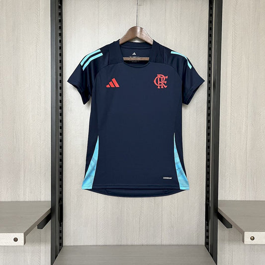 Women's Flamengo 2025/26 Pre-Match Wear Dark Blue Jersey