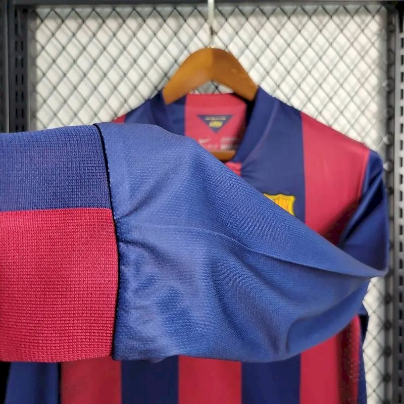 Camisa retrô de mangas compridas do Barcelona 2014/15 Home