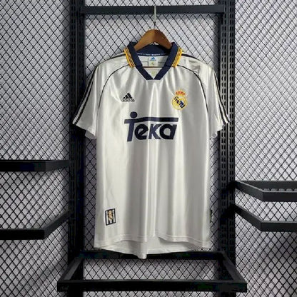Camisa retrô de mangas compridas do Real Madrid 1998/00 Home