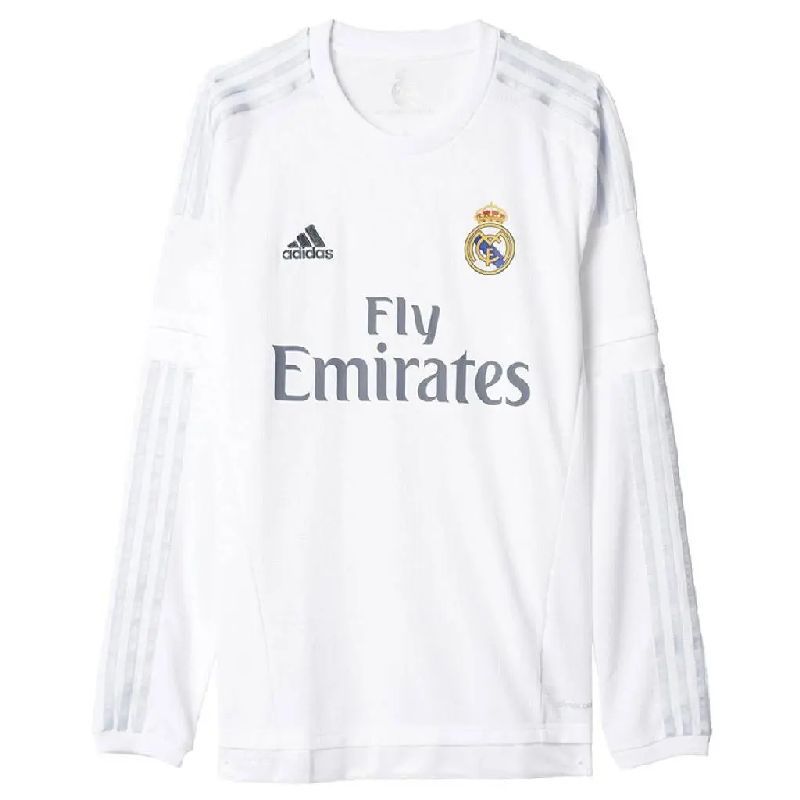 Camisa retrô de mangas compridas do Real Madrid 2015/16 Home