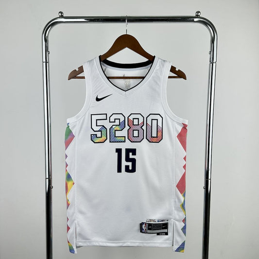 Denver Nuggets 2024/25 City Edition White Color JOKIC#15