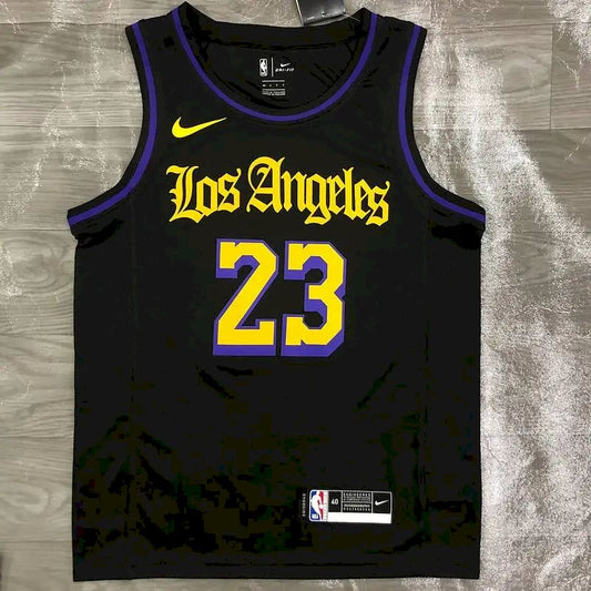 Camisa LeBron James 2020-21 Preta Swingman Versão Jogador Masculina – Noche Latina